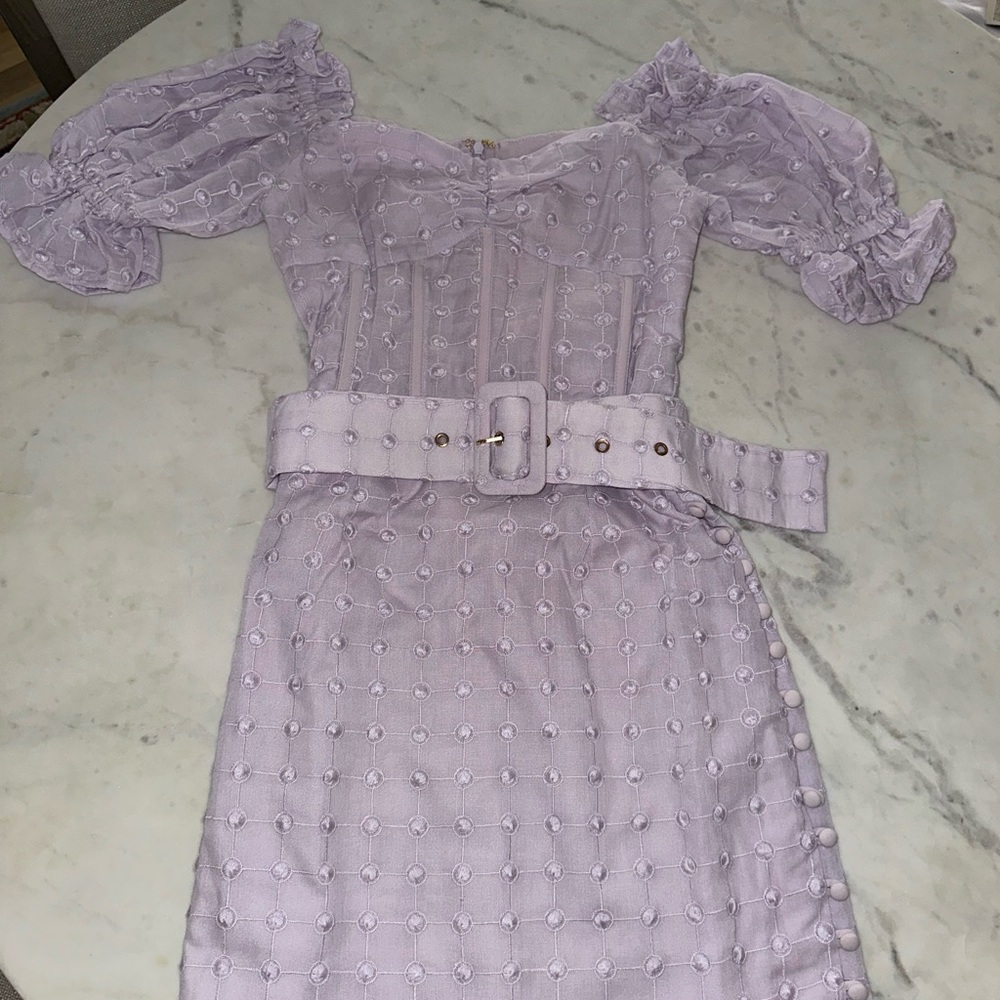 Purple Sabo Skirt Mini Dress - Marcelie Dress - Picture 6 of 7